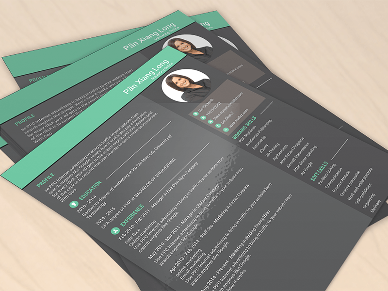 creative-cv-template-19-for-art-architecture-in-black-green