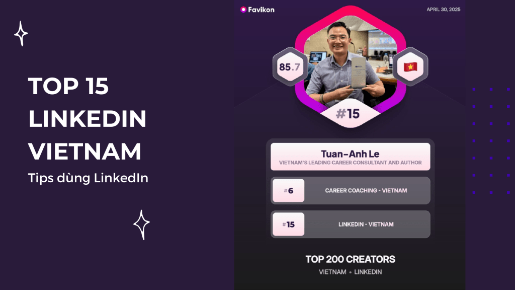 Mình nằm trong Top 15 LinkedIn Vietnam